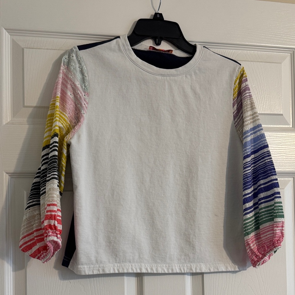 Vilagallo Multicolor Striped Sleeve Top